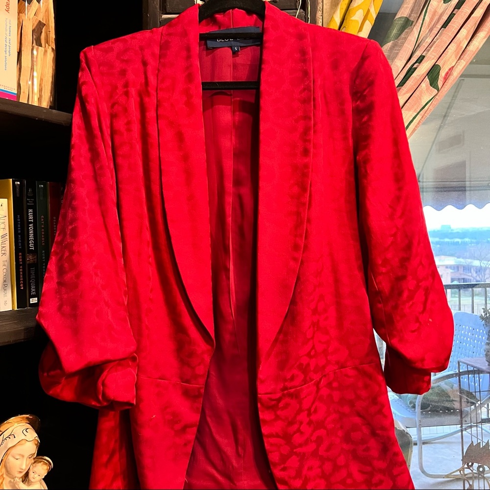 Blue Life Davi Blazer in Leopard Risky Red - Picture 3 of 6